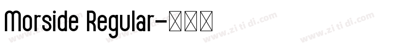 Morside Regular字体转换 Morside Regular字体转换